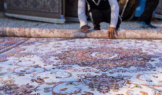 روش اصولی لول کردن قالی در قالیشویی آذری